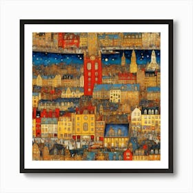 City At Night Art Print