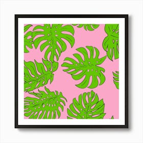 Leaves Tropical Plant Green Garden 1 Art Print