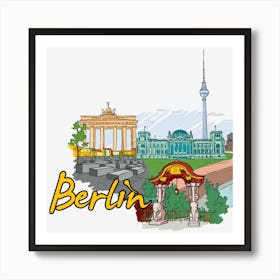 Berlin Art Print