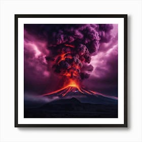 Volcano Eruption Art Print