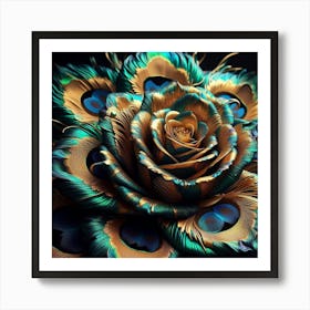 Peacock Feathers 3 Art Print