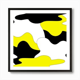 Yellow And Black Art Print