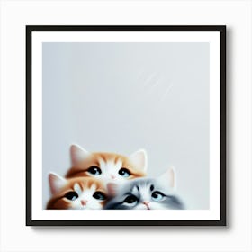 Three Kittens Affiche