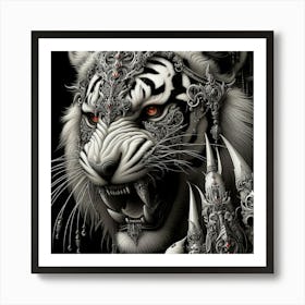 White Tiger 60 Art Print