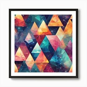 Geometric Triangles Art Print