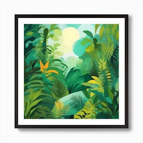 Tropical Jungle Background Poster