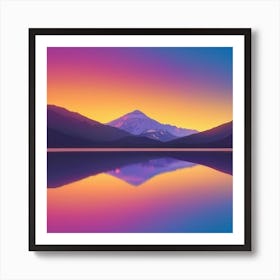 Afterglow revealing the beauty of nature Art Print