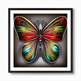 Colorful Butterfly Art Print