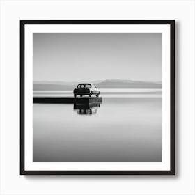 Car On A Dock Art Print