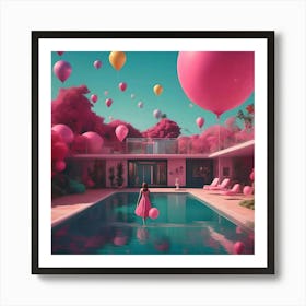 The Pink Whimsical Art Print