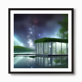 House On The Lake Art Print