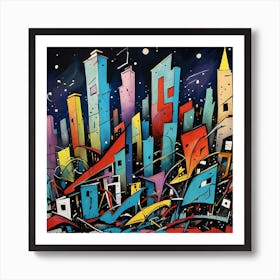 Cityscape 1 Art Print