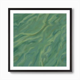 Green Water Art Print