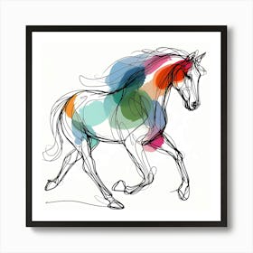 Creative Horse Visual 28 Art Print