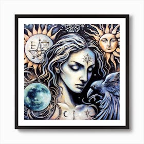 Shamanic Woman Art Print