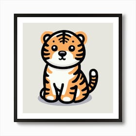 Cute Tiger 22 Art Print