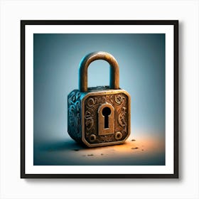 Lock And Key Art Print