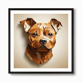Polygonal Dog Art Print