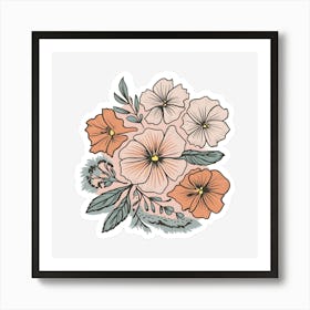 Bouquet Of Flowers 6 Art Print