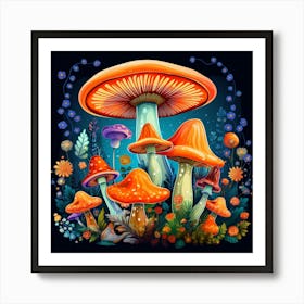 Mushroom Forest 2 Art Print