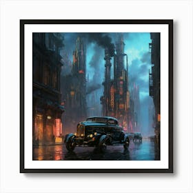 Futuristic City 2 Art Print