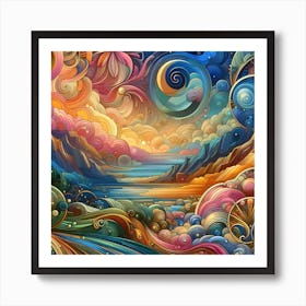 Psychedelic Painting 2 Art Print