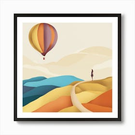 Hot Air Balloon Art Print