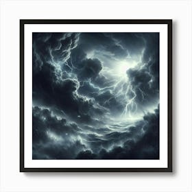 Dark Storm Clouds Art Print