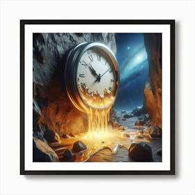 Melting time Art Print