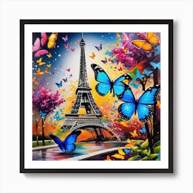 Butterflies In Paris 31 Art Print