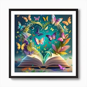 Butterfly Book Cover Art Print