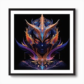 Symbiosis doodle art illustrations hd Art Print