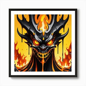 Demon Head Art Print