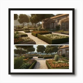 Default Default Vintage Gardens For Defferent Seasons Aestethi 3 Art Print