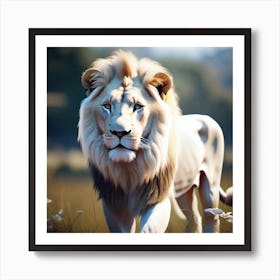 Lion art 29 Art Print