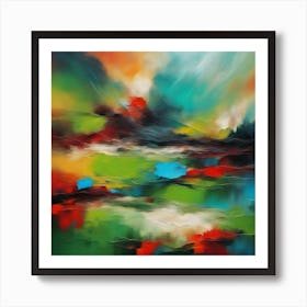 Abstract Landscape Painting 2 Art Print