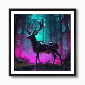 Deer In The Forest 92 Art Print