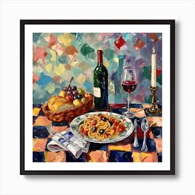 La Tavernetta Rustica Trattoria Italian Food Kitchen Art Print