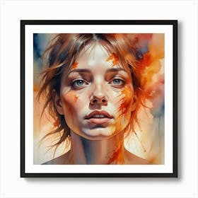 Portrait Of A Woman 24 Art Print