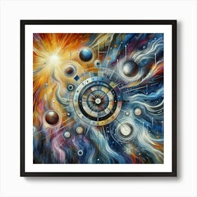 Planets And Stars Art Print