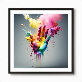 Hand Givers Art Print