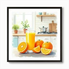 Orange Juice Art Print