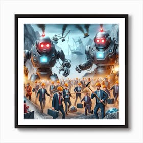 Robots that rules Art Print