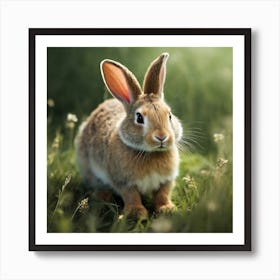 Rabbit In The Grass Art Print