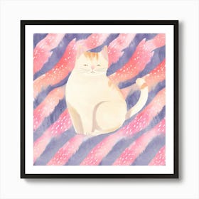 Watercolor Cat 2 Art Print