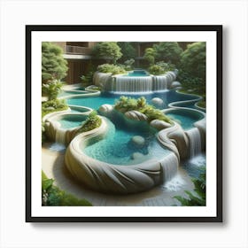 Waterfall Pool 1 Art Print