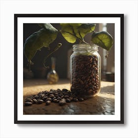 Coffee Beans In A Jar 1 Art Print