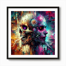 Skulls And Brains Art Print