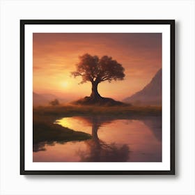 Lone Tree Art Print