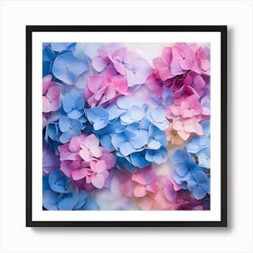 Hydrangea Flowers Art Print